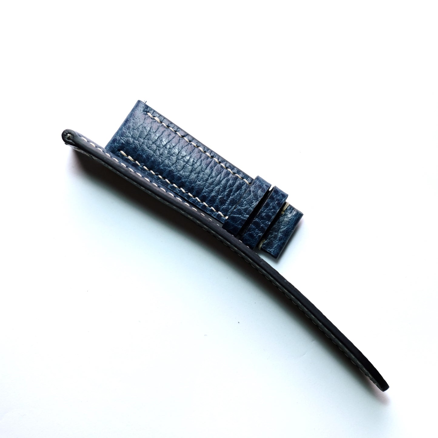 Dollaro Blue Full Stitching Watch Strap #02 (Padded)