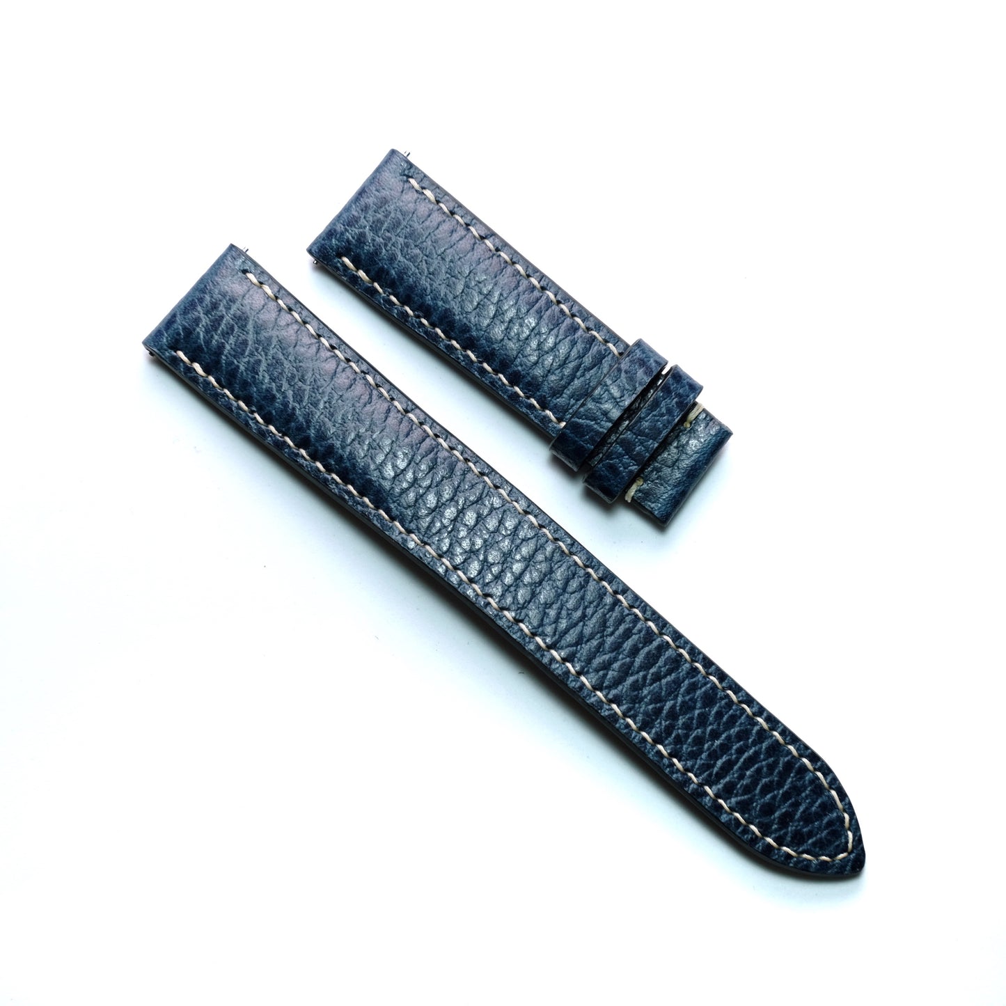 Dollaro Blue Full Stitching Watch Strap #02