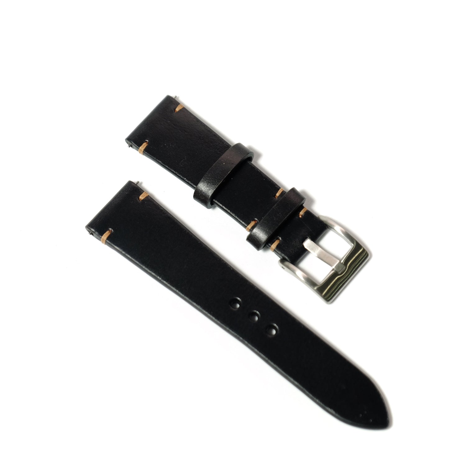 Chromexcel Black Leather Watch Strap #01